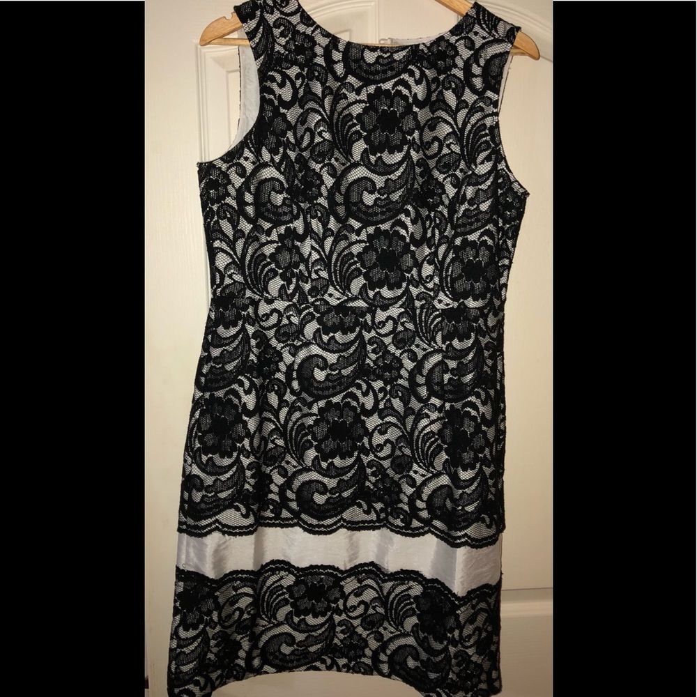 The Limited black lace semi formal dress